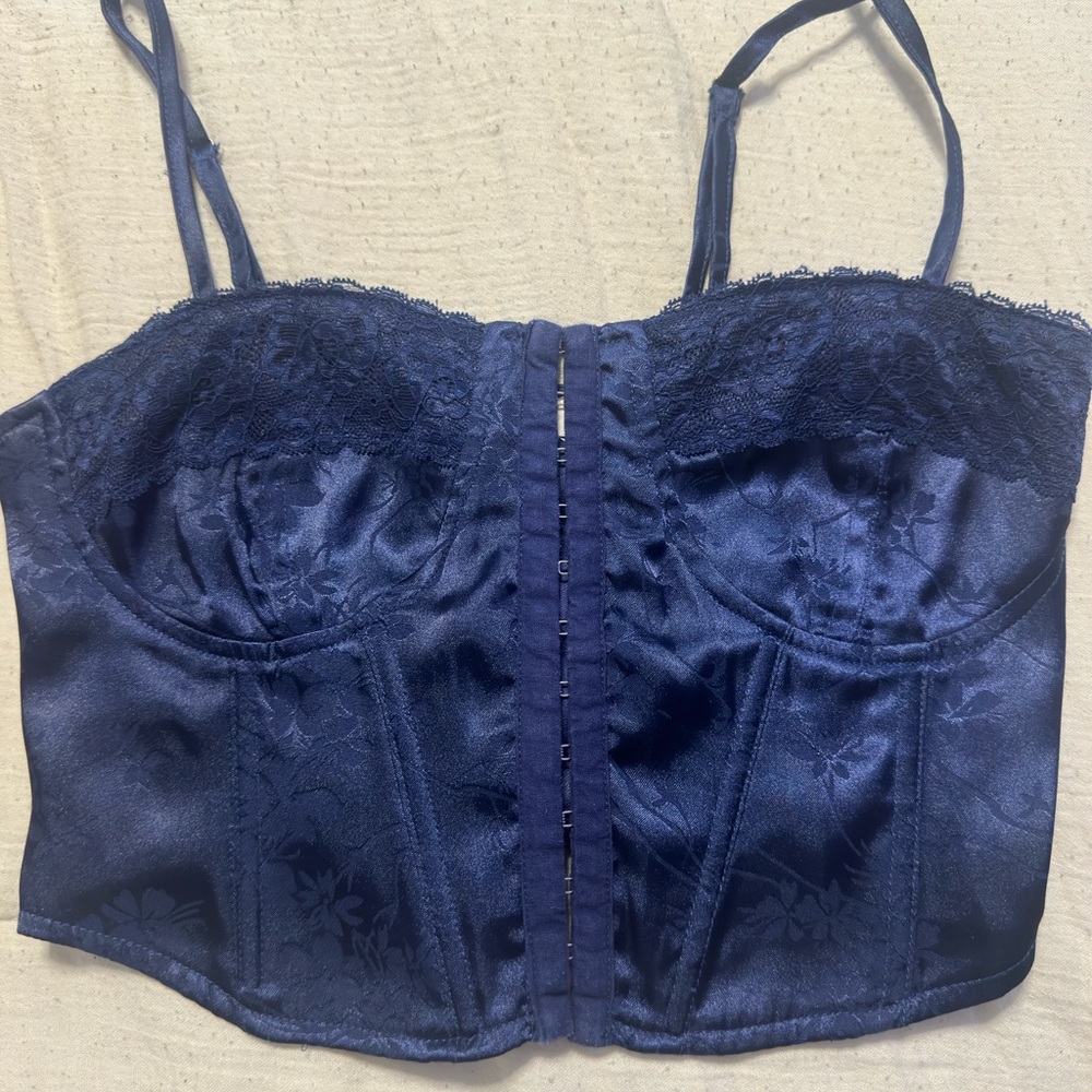 PacSun Navy Lace Bustier